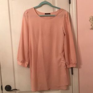 Pink shift dress